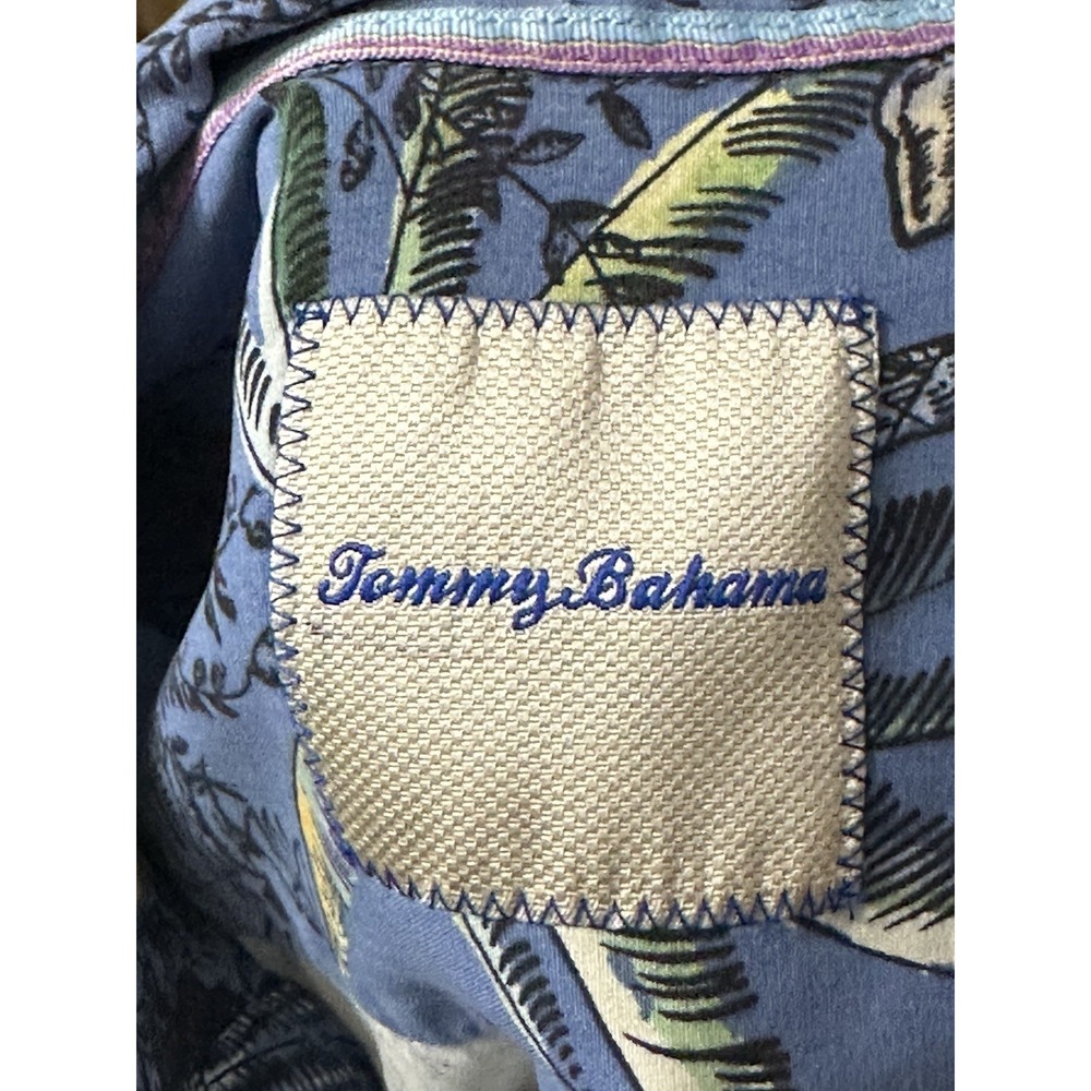 Tommy Bahama Men's XL Blue Shirt 100% Silk Floral Hula Hammock AOP - Picture 3 of 7